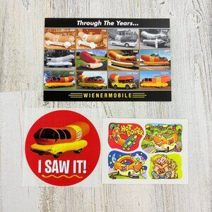 Oscar Mayer Wienermobile Hot Dogs Stickers I Saw It Postcard NEW